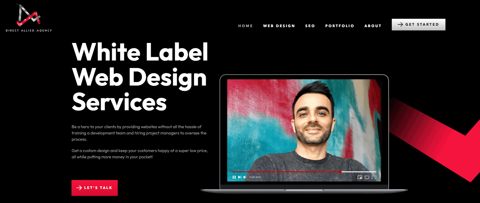 white label web design banner